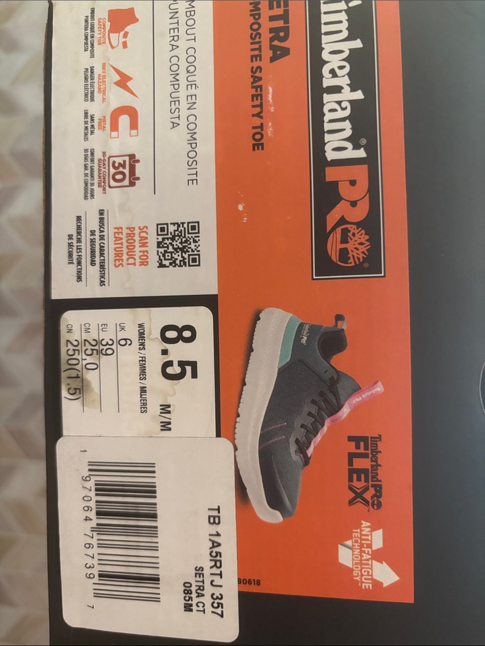 Timberland Women's Gray Teal and Pink Sneakers